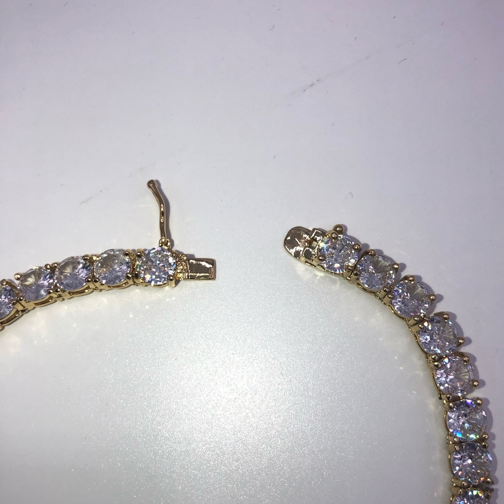 18k 72ct Tennis Necklace - Picture 8 of 14